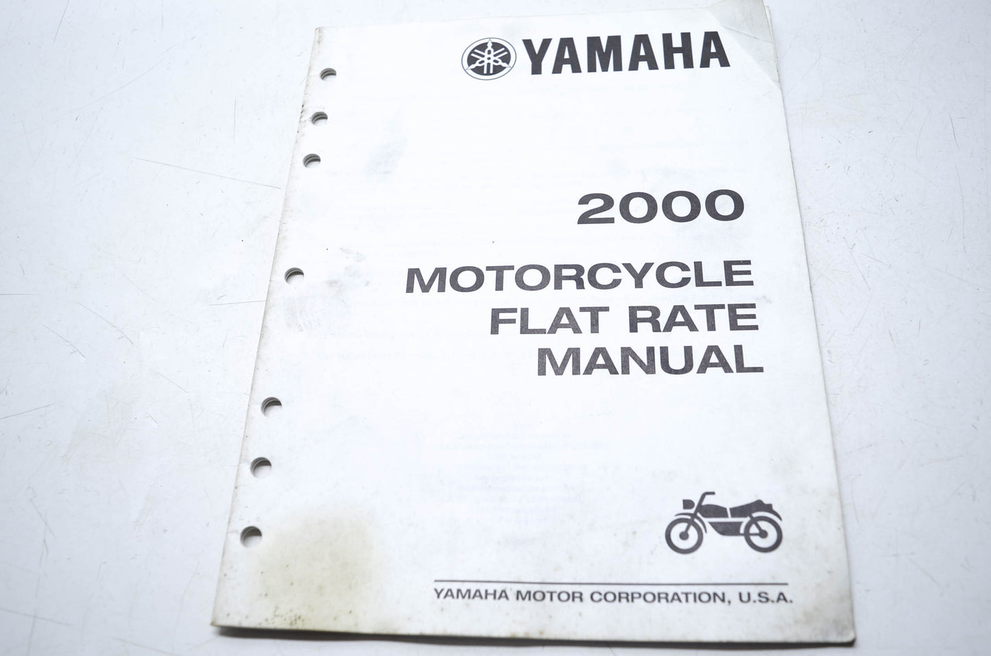 OEM Yamaha LIT-11750-00-2K 2000 Motorcycle Flat Rate Manual