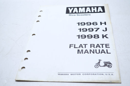 OEM Yamaha LIT-16750-00-98 Riva Scooters 1996 H 1997 J 1998 K Flat Rate Manual
