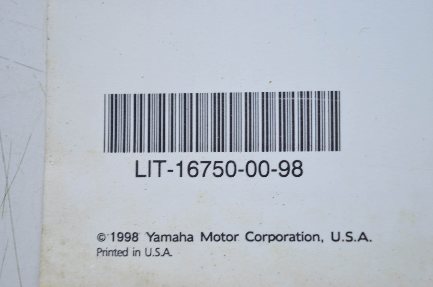 OEM Yamaha LIT-16750-00-98 Riva Scooters 1996 H 1997 J 1998 K Flat Rate Manual