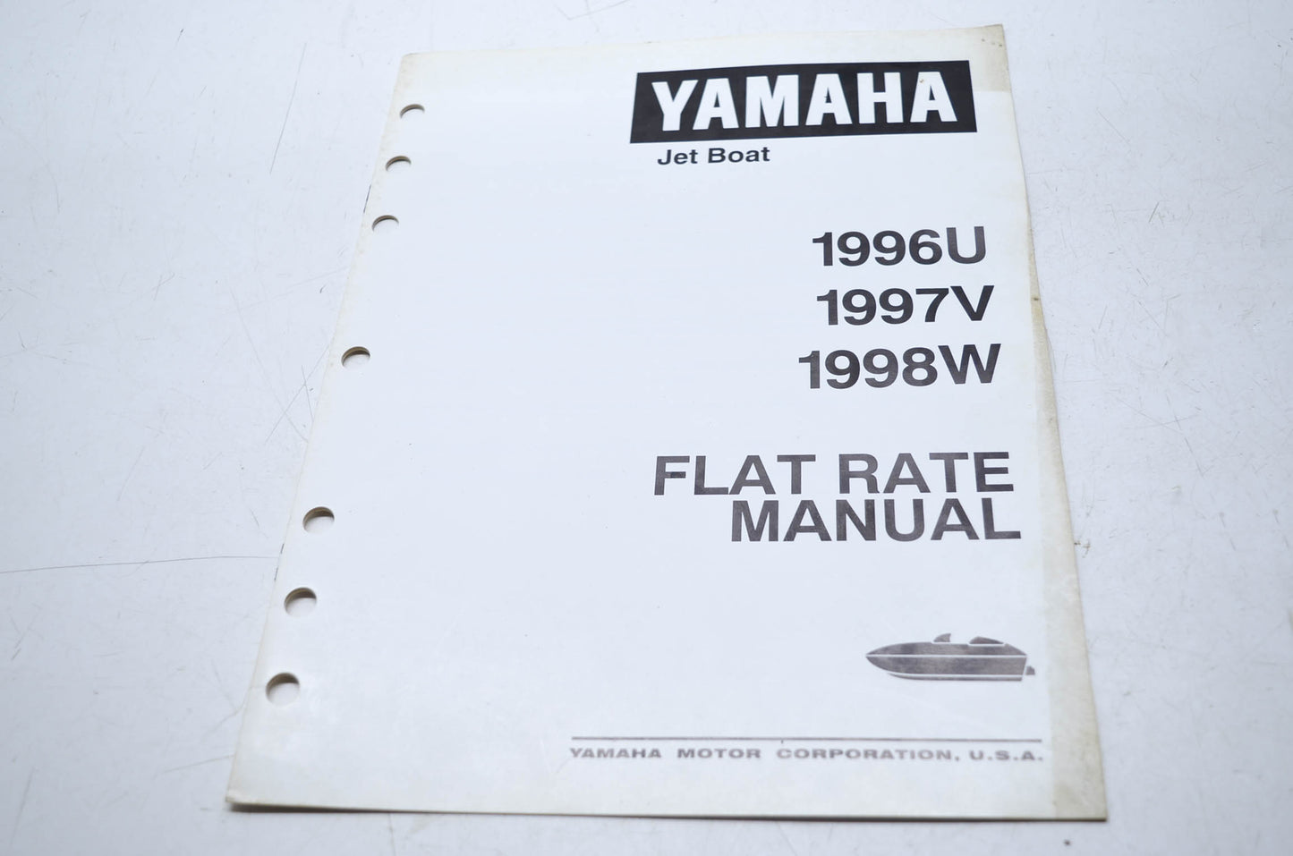 OEM Yamaha LIT-18750-20-98 JET BOAT 96-98 FLAT Manual