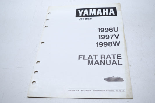 OEM Yamaha LIT-18750-20-98 JET BOAT 96-98 FLAT Manual
