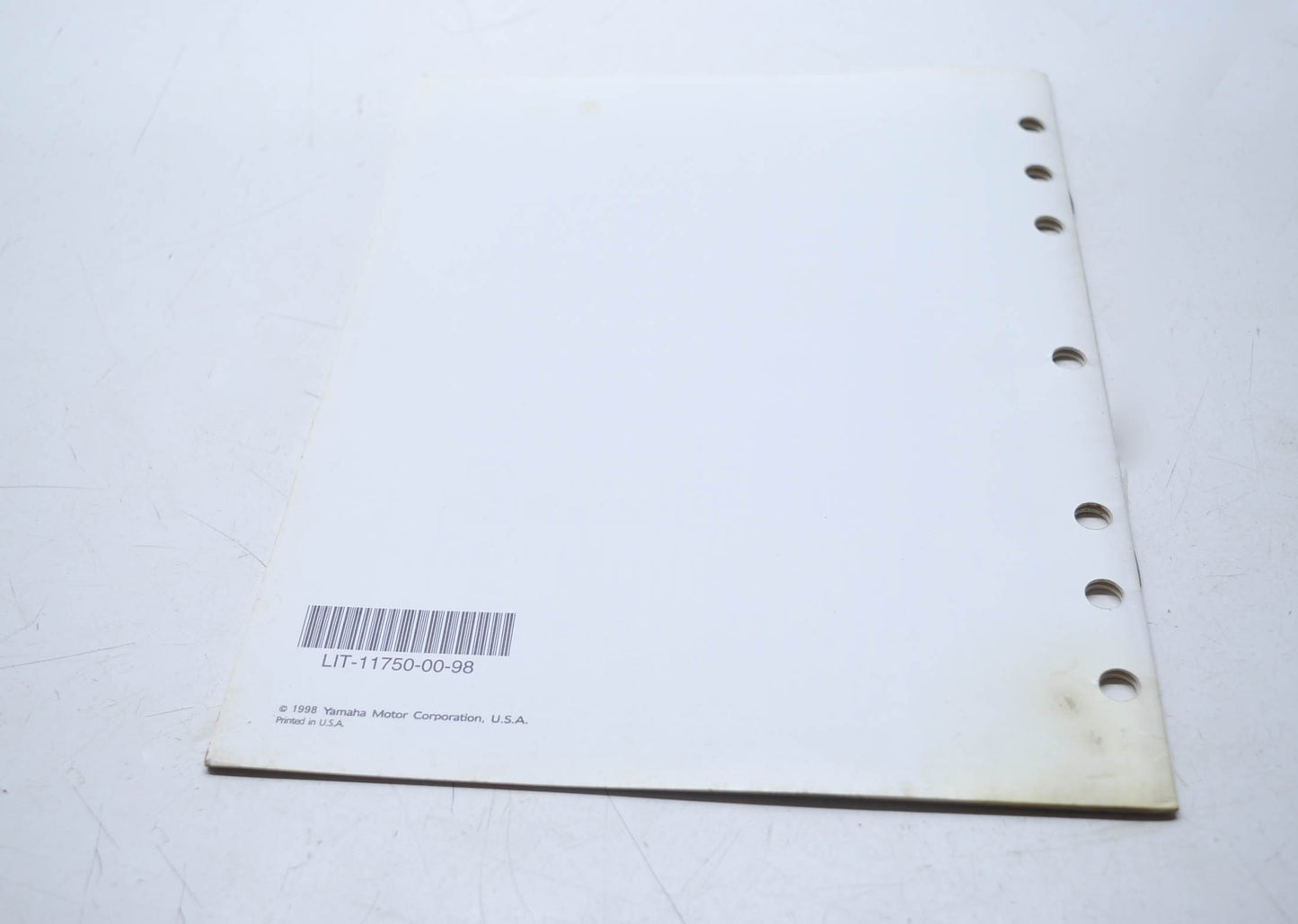 OEM Yamaha LIT-11750-00-98 Motorcycle 1996 H 1997 J 1998 K Flat Rate Manual