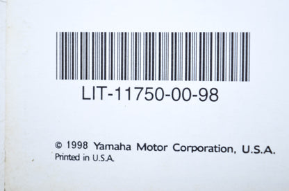 OEM Yamaha LIT-11750-00-98 Motorcycle 1996 H 1997 J 1998 K Flat Rate Manual