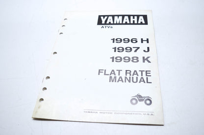 OEM Yamaha LIT-17750-00-98 ATVs 1996 H 1997 J 1998 K Flat Rate Manual