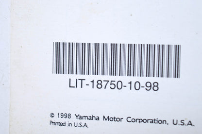 OEM Yamaha LIT-18750-10-98 PWC Water Vehicles 1996 U 1997 V 1998 W Flat Rate Man