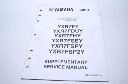 OEM Yamaha LIT-11616-22-14 Service Manual 09 YXR7FY/FDUY/FSPY/F