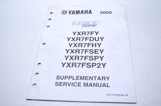 OEM Yamaha LIT-11616-22-14 Service Manual 09 YXR7FY/FDUY/FSPY/F