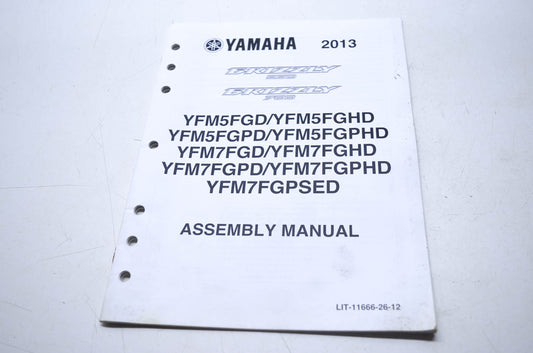 OEM Yamaha LIT-11666-26-12 YFM5&7FGD/HD/PD/PHD/ Assembly Manual