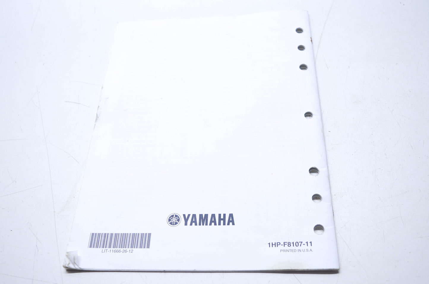 OEM Yamaha LIT-11666-26-12 YFM5&7FGD/HD/PD/PHD/ Assembly Manual