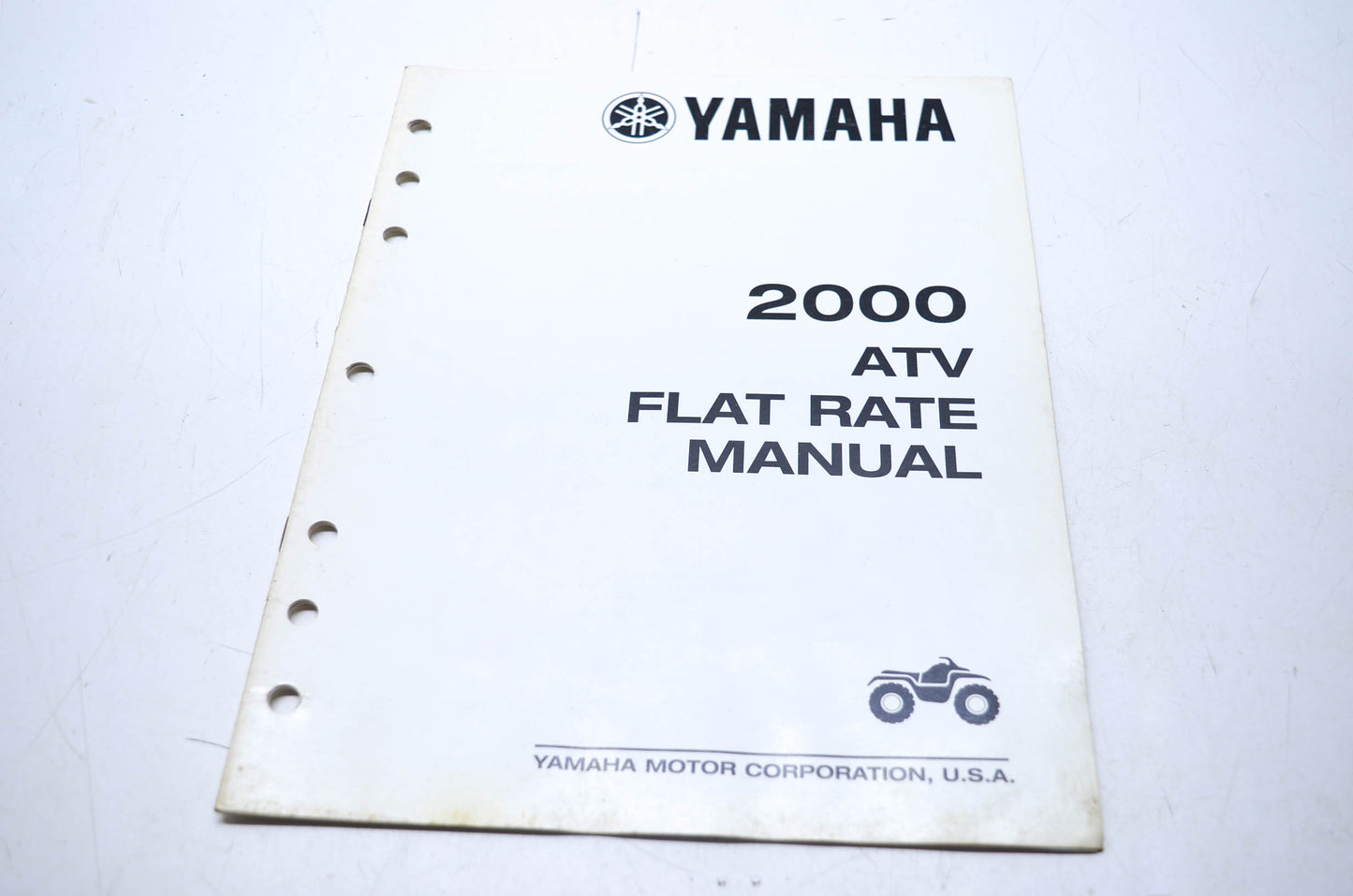 OEM Yamaha LIT-17750-00-2K 2000 ATV Flat Rate Manual