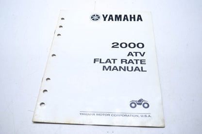 OEM Yamaha LIT-17750-00-2K 2000 ATV Flat Rate Manual
