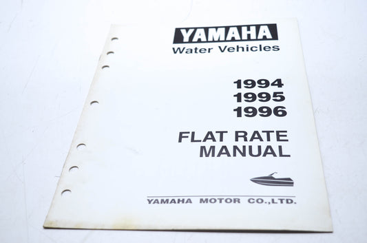 OEM Yamaha LIT-18750-10-96 PWC Water Vehicles 1994 1995 1996 Flat Rate Manual