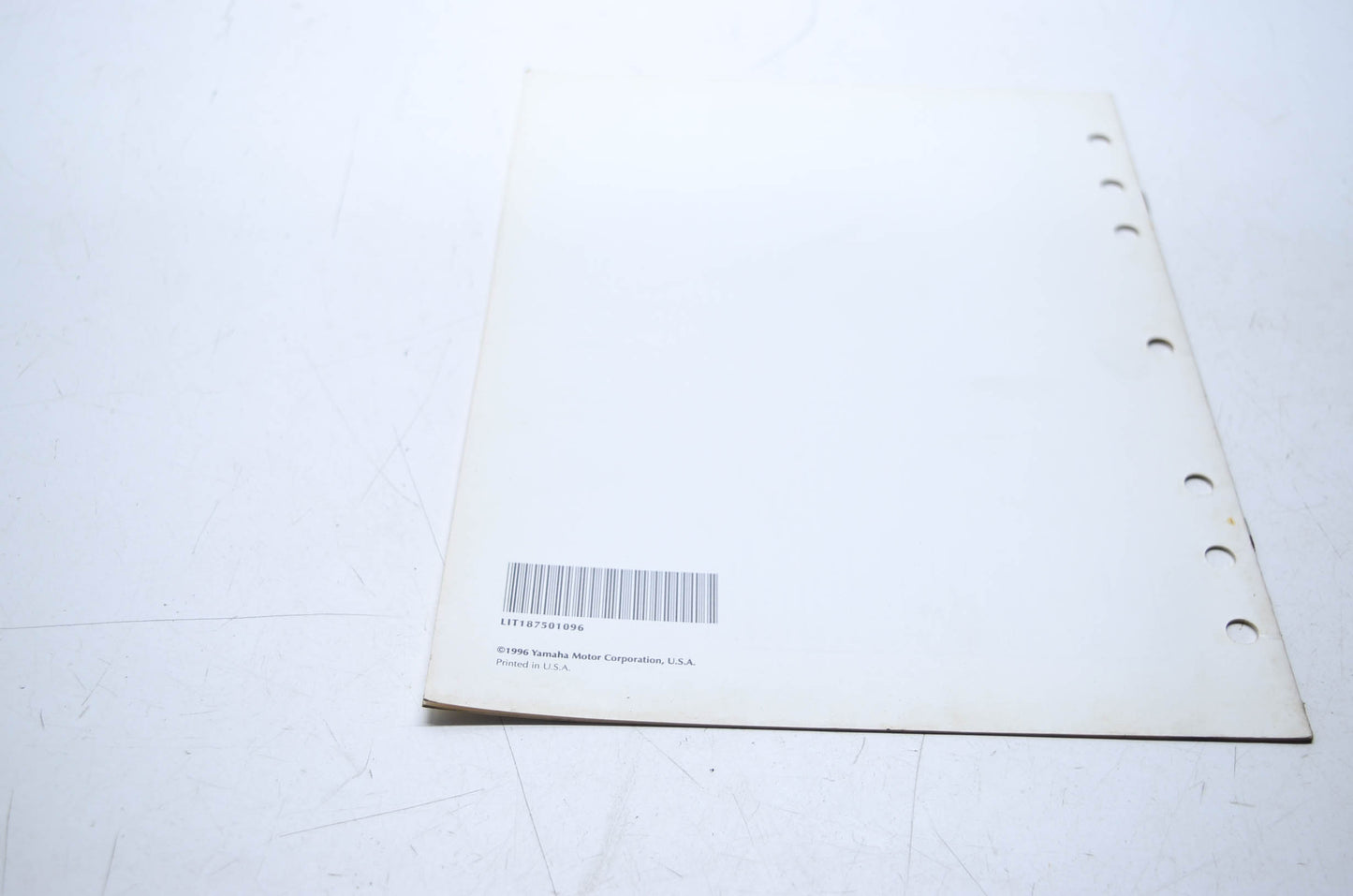 OEM Yamaha LIT-18750-10-96 PWC Water Vehicles 1994 1995 1996 Flat Rate Manual