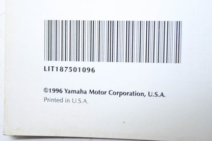 OEM Yamaha LIT-18750-10-96 PWC Water Vehicles 1994 1995 1996 Flat Rate Manual