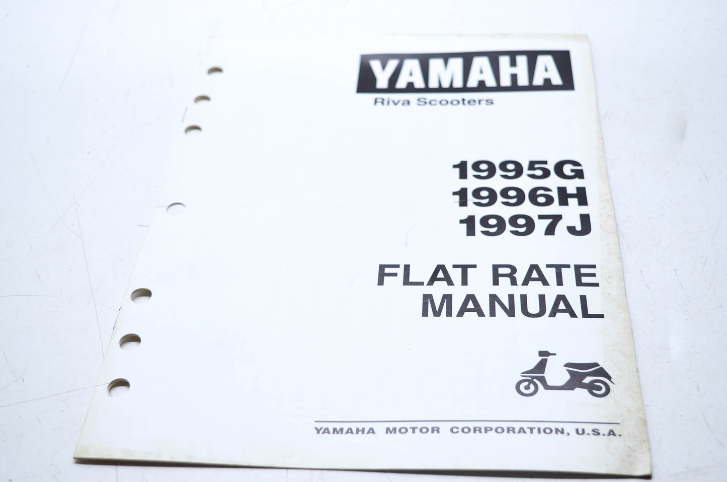 OEM Yamaha LIT-16750-00-97 Riva Scooters 1995 G 1996 H 1997 J Flat Rate Manual