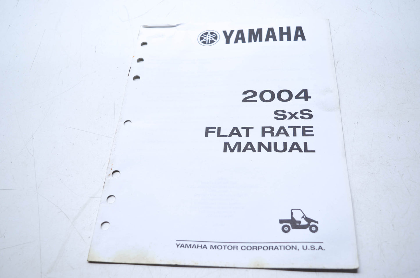 OEM Yamaha LIT-17750-SS-04 Flat Rate Manual 2004 SXS