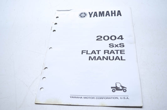 OEM Yamaha LIT-17750-SS-04 Flat Rate Manual 2004 SXS