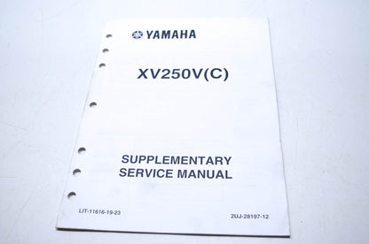 OEM Yamaha LIT-11616-19-23 XV250V/VC Service Manual Supplement