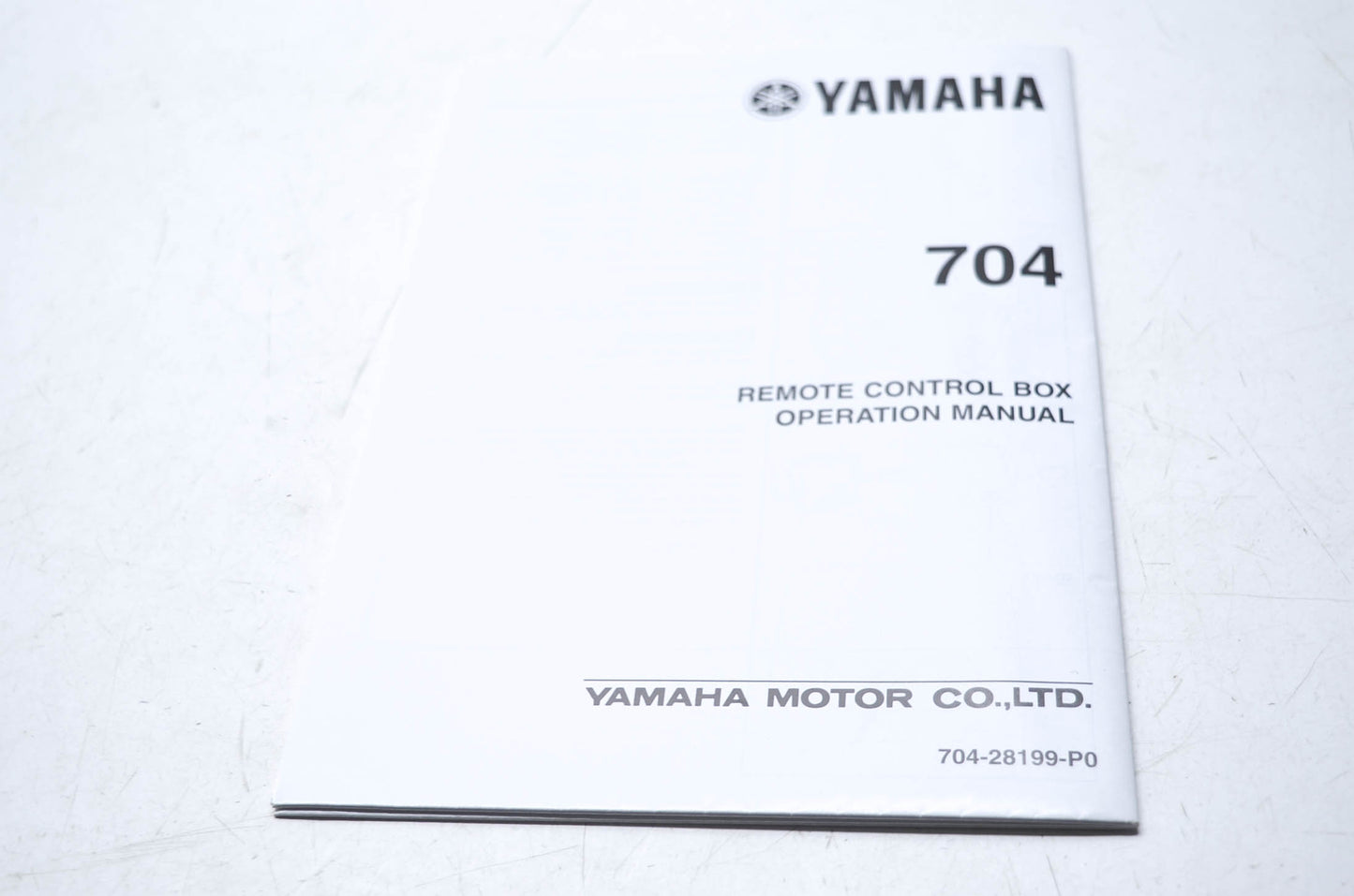 New OEM Yamaha 704 Remote Control Box Operation Manual NOS
