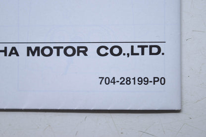 New OEM Yamaha 704 Remote Control Box Operation Manual NOS