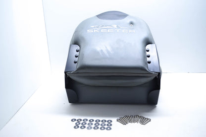 New Skeeter MX1825 Black/Gray/Red Folding Boat Seat NOS