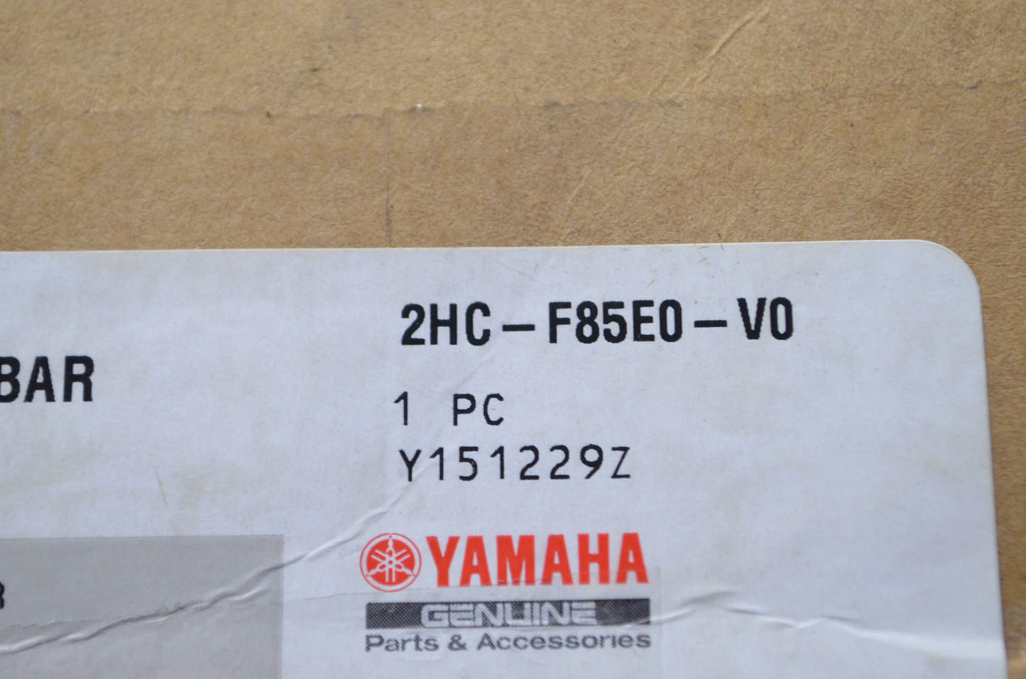 OEM Yamaha 2HC-F85E0-V0-00 Rear Grab Bar Kit NOS