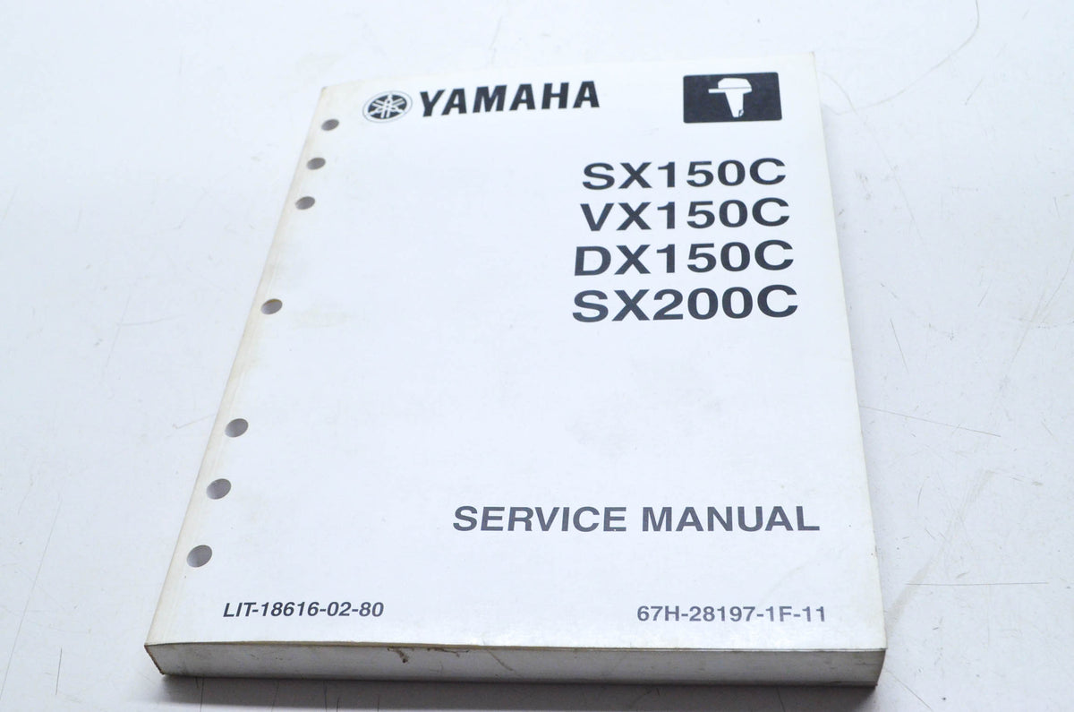 OEM Yamaha LIT-18616-02-80 SX/VX/DX150C SX200C Service Manual
