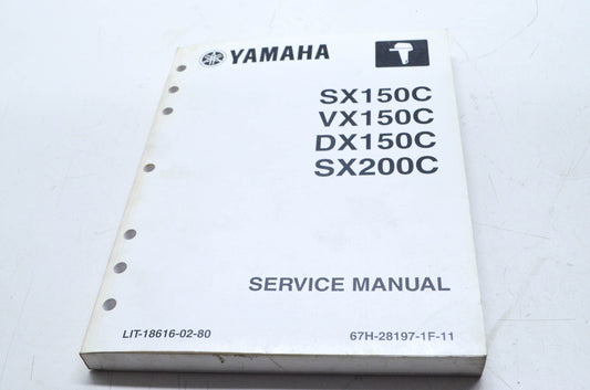 OEM Yamaha LIT-18616-02-80 SX/VX/DX150C SX200C Service Manual