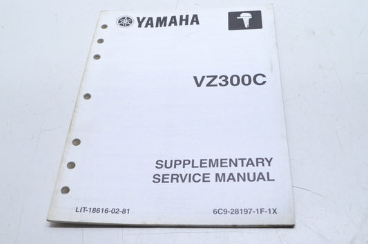 OEM Yamaha LIT-18616-02-81 Service Manual Supplement VZ300C
