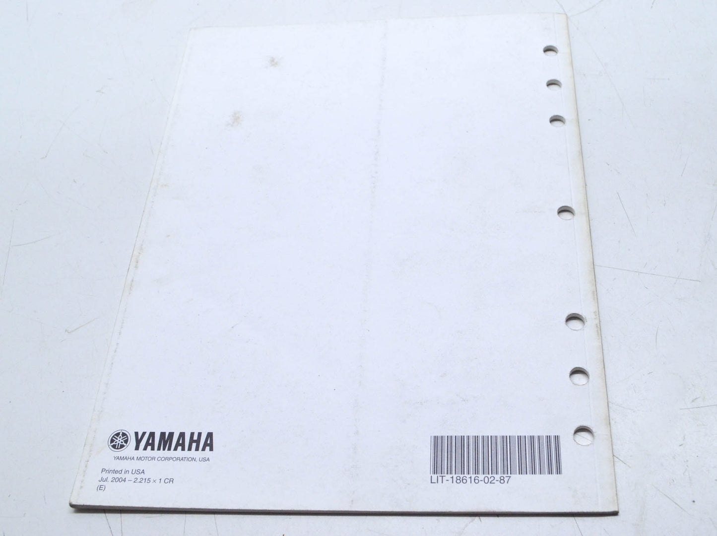 OEM Yamaha LIT-18616-02-87 F75D SUPP Service Manual