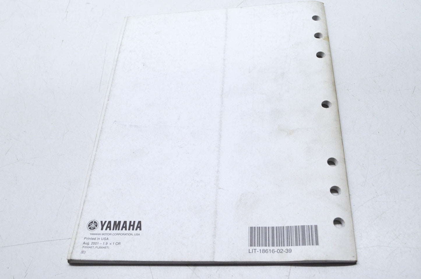 OEM Yamaha 60L-28197-1D-1X F200A LF200A Supplementary Service Manual