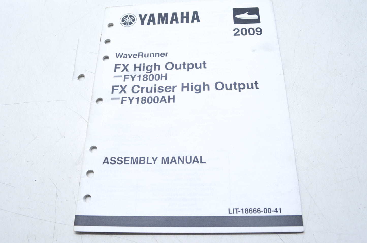 OEM Yamaha LIT-18666-00-41 FY1800H/AH Assembly Manual