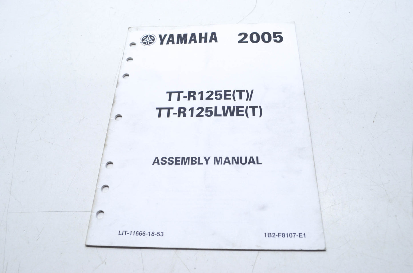 OEM Yamaha LIT-11666-18-53 TTR125ET/TTR125LWET Assembly Manual