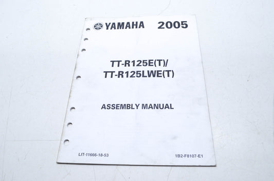 OEM Yamaha LIT-11666-18-53 TTR125ET/TTR125LWET Assembly Manual