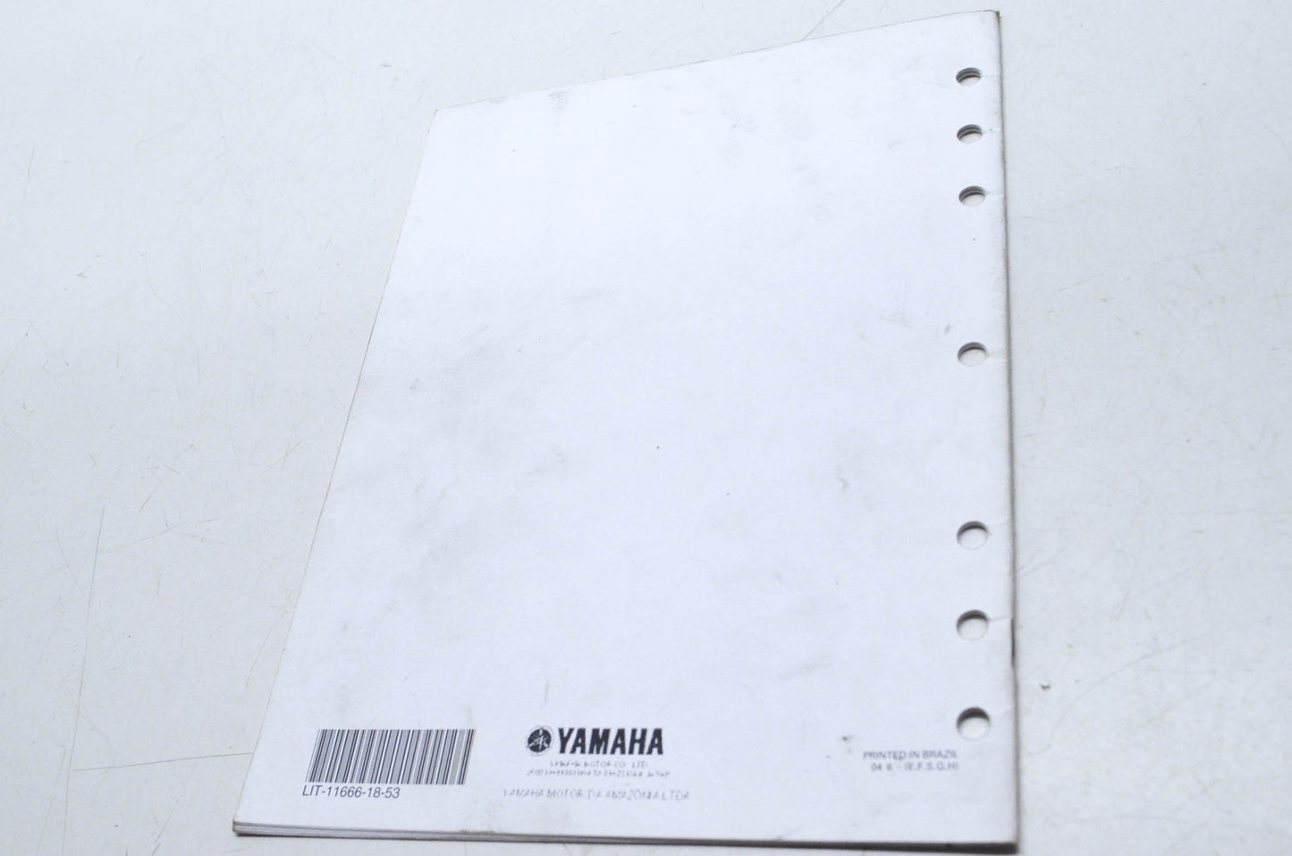 OEM Yamaha LIT-11666-18-53 TTR125ET/TTR125LWET Assembly Manual