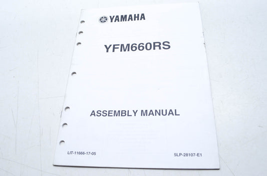 OEM Yamaha LIT-11666-17-05 YFM660RS Assembly Manual