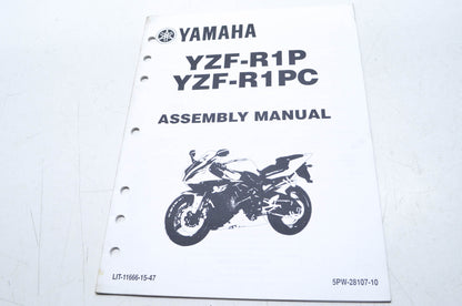 OEM Yamaha LIT-11666-15-47 Assembly Manual YZF-R1P/PC - R/RC