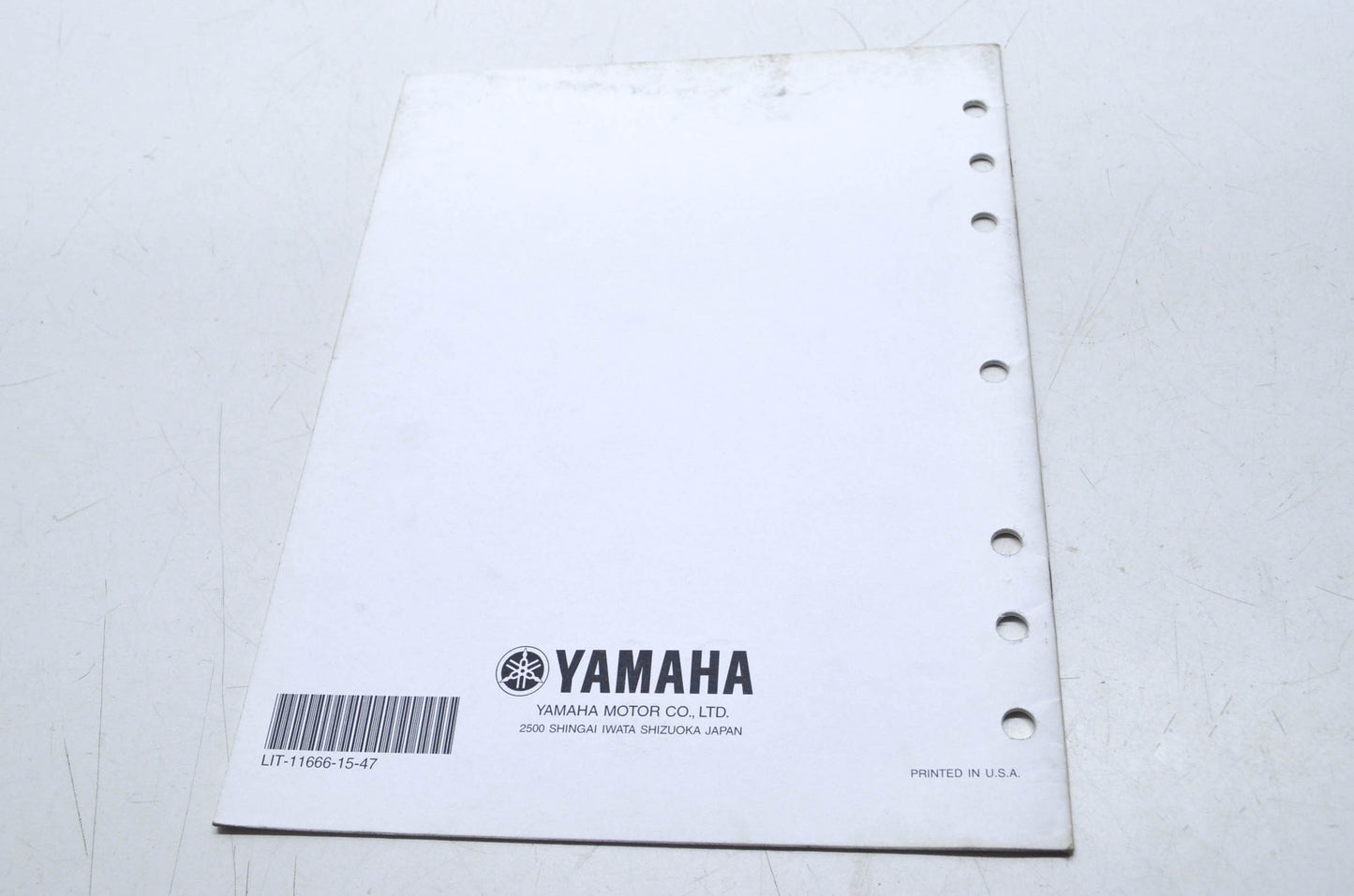 OEM Yamaha LIT-11666-15-47 Assembly Manual YZF-R1P/PC - R/RC