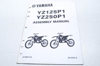 OEM Yamaha LIT-11666-15-26 YZ125P1-S/YZ250P1-S Assembly Manual