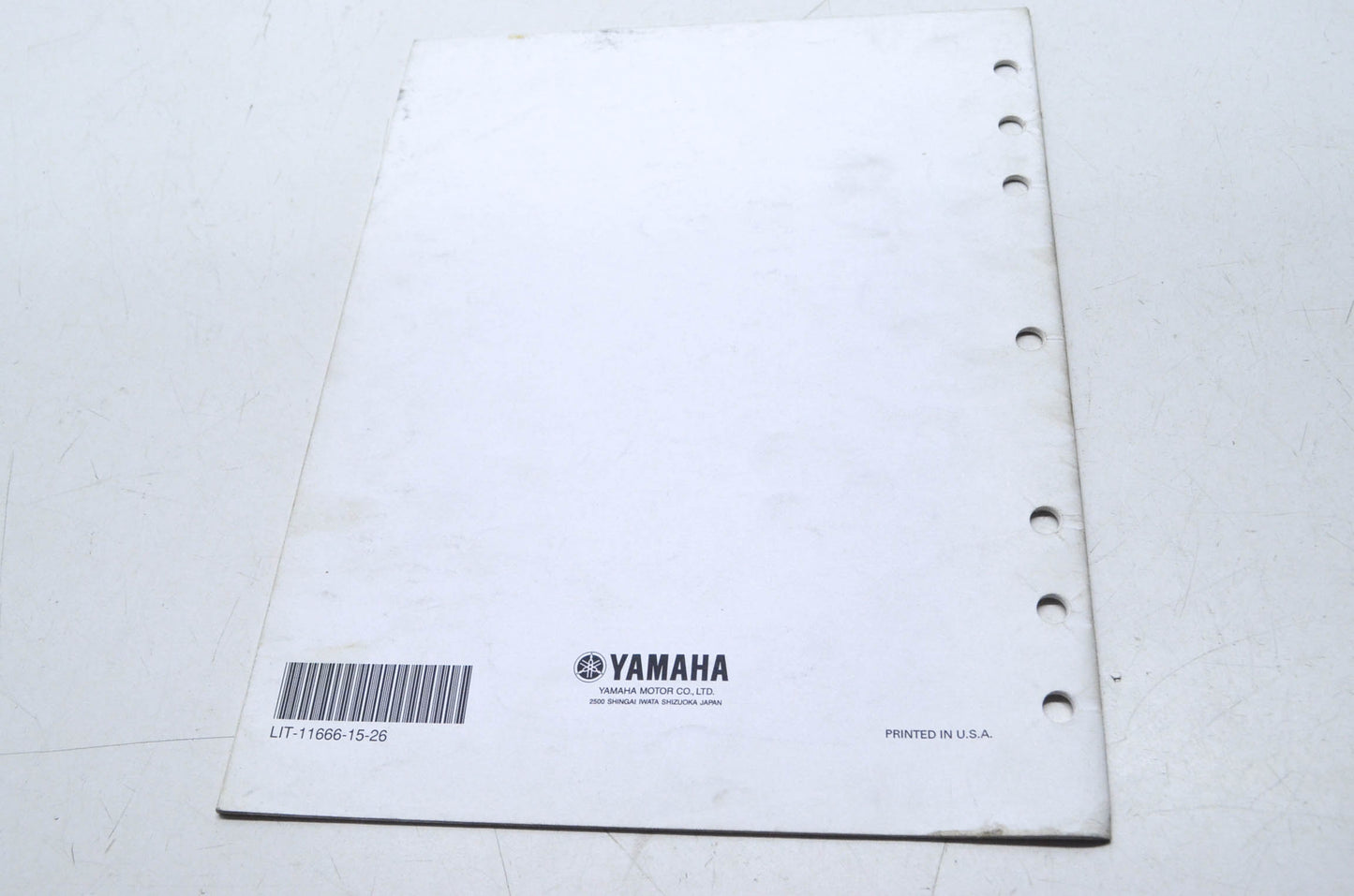 OEM Yamaha LIT-11666-15-26 YZ125P1-S/YZ250P1-S Assembly Manual