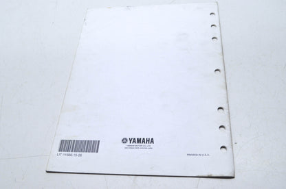 OEM Yamaha LIT-11666-15-26 YZ125P1-S/YZ250P1-S Assembly Manual