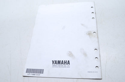 OEM Yamaha LIT-11666-12-01 YFM250XL(C)-S "BEAR" Assembly Manual