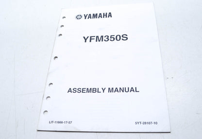 OEM Yamaha LIT-11666-17-57 YFM350S Assembly Manual