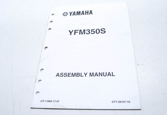 OEM Yamaha LIT-11666-17-57 YFM350S Assembly Manual