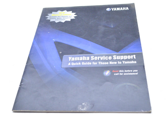 OEM Yamaha LIT-SRVSU-PT-08 University Service Support Guide
