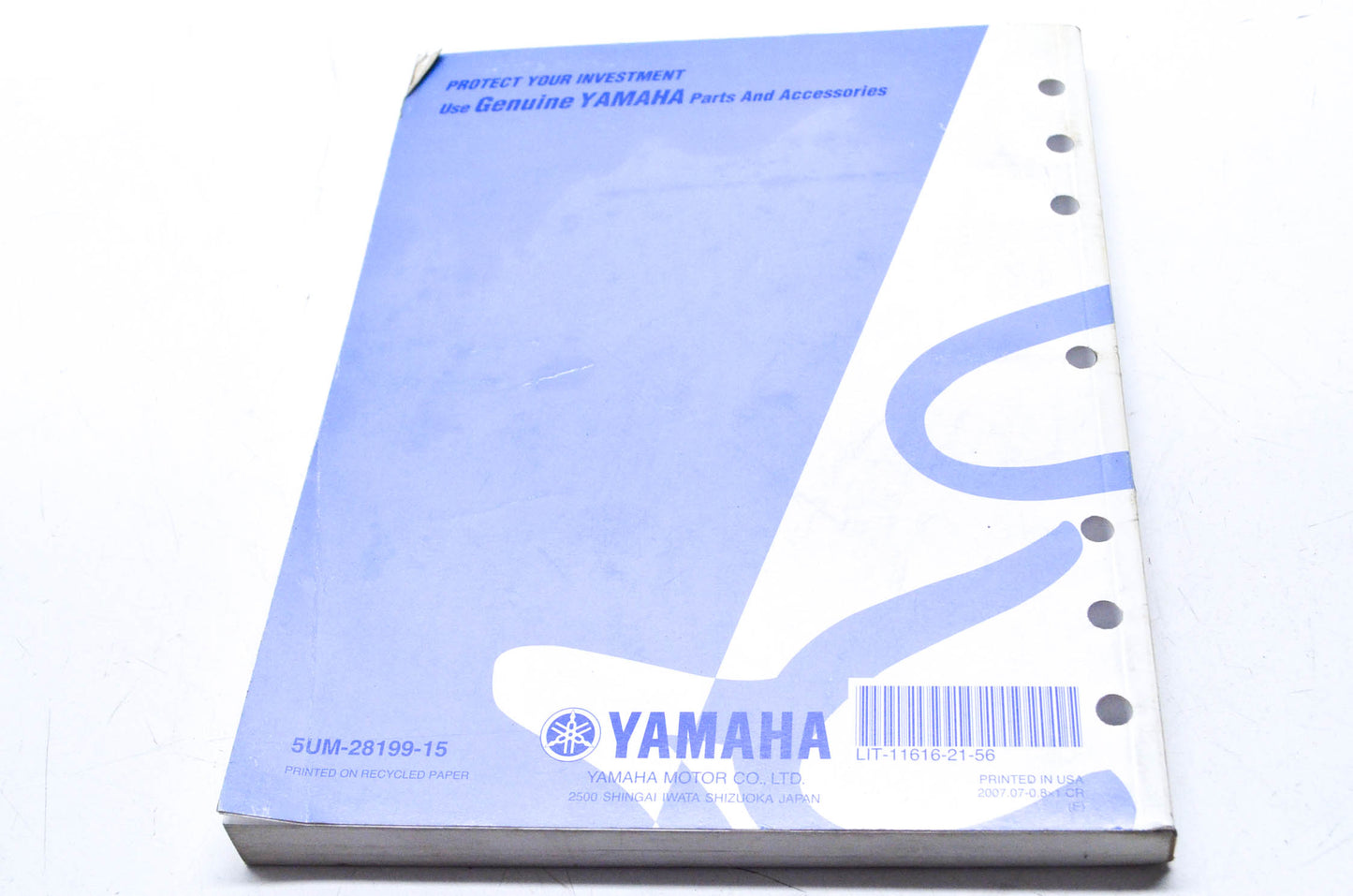 OEM Yamaha LIT-11626-21-56 WR250FX Owner's Service Manual