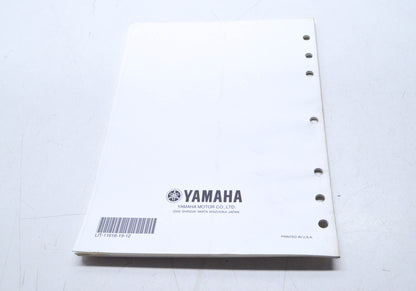 OEM Yamaha LIT-11616-19-12 XVS11V/1100SC Supplement Service Manual