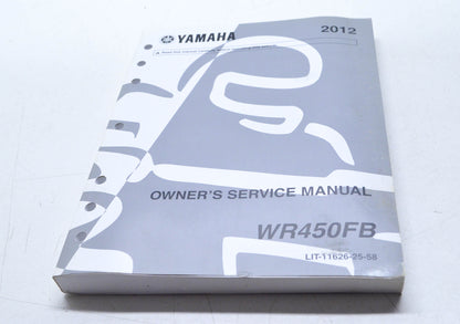 OEM Yamaha LIT-11626-25-58 WR450FB Owner's Service Manual