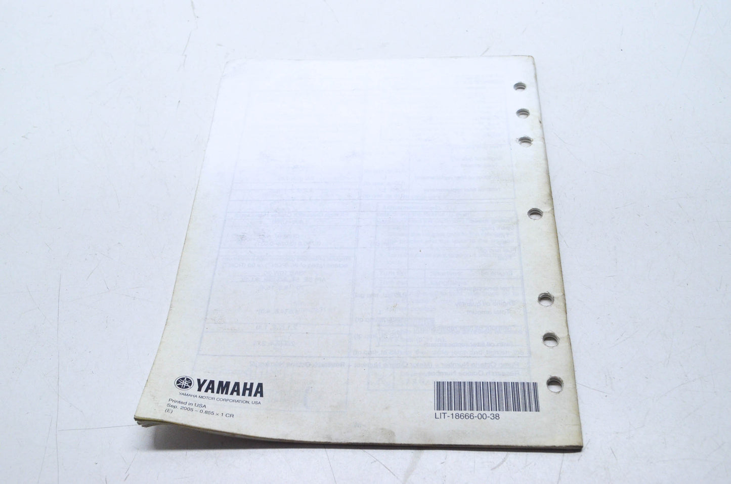 OEM Yamaha LIT-18666-00-38 FX/FX CRUISER/HIGH OUTPUT Assembly Manual