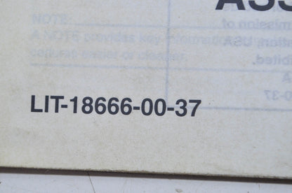 OEM Yamaha LIT-18666-00-37 FX/FX CRUISER/HIGH OUTPUT Assembly Manual